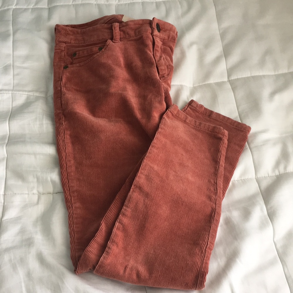 Quicksilver Rust Orange Corduroy pants | Sz 7/28